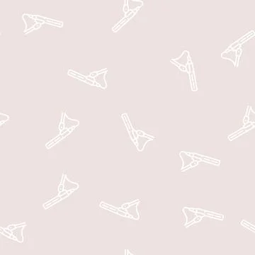 Media mic microphone line seamless pattern Illustrazione stock