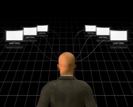 Media mind Stock Illustration