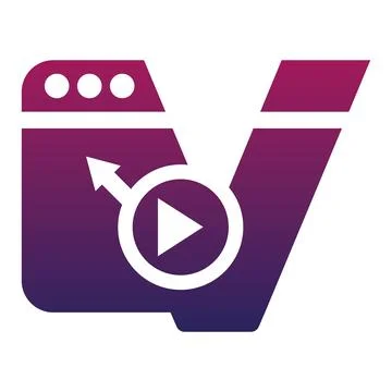Media Play Camera Logo Video Content Marketing 스톡 일러스트