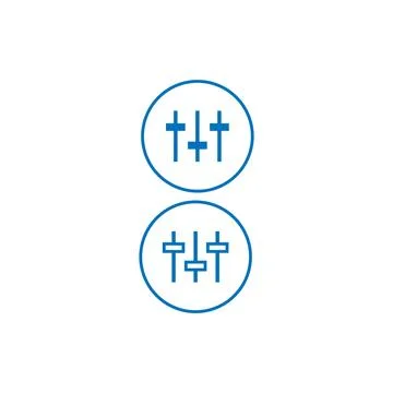 Media player button icon design Stock Illustration