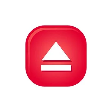 Media Player Button Icon Vector Template Stock Illustration