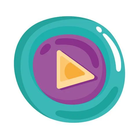Media player button Stock Illustration
