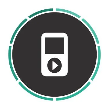 Media player computer symbol Stock Illustration