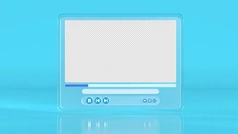 Media-player glass 库存影片 296573869