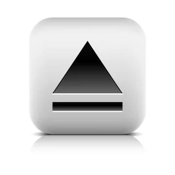 Media player icon with eject sign. Stock-Illustration