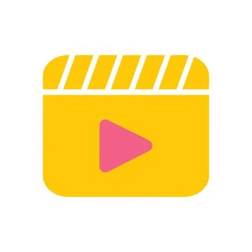 Media player icon. Flat design style eps 10 vector illustration. Stock Illustration