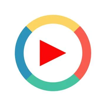 Media player icon. flat illustration of Media player vector icon for web Stock Illustration