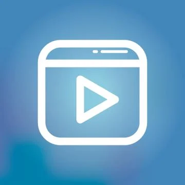 Media Player Icon Illustrazione stock