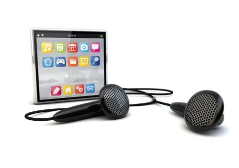 Media player Stock Illustration