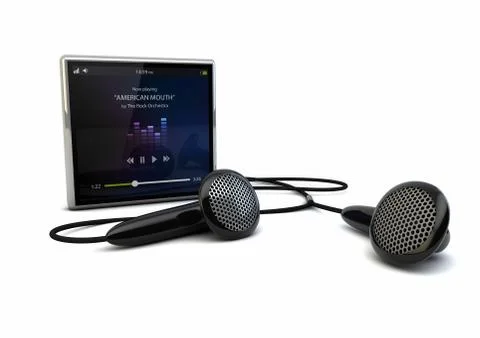 Media player Stock Illustration