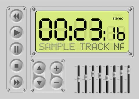 Media player Stock Illustration