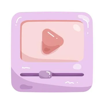 Media player Stock Illustration