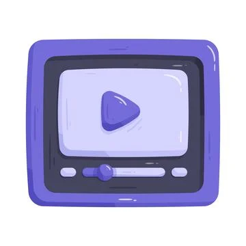Media player Stock Illustration