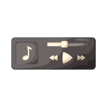 Media player illustration Stock Illustration