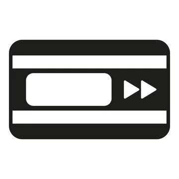 Media player interface fast forward icon symbol Illustrazione stock