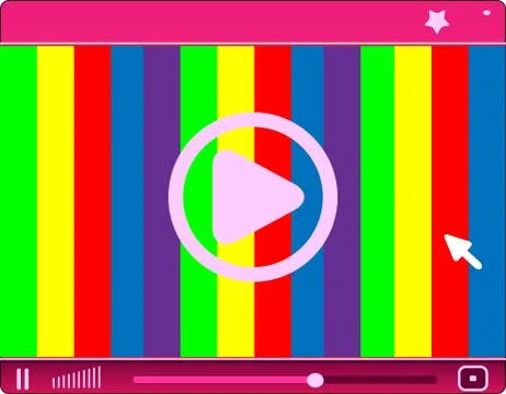 Media player interface Stock Illustration