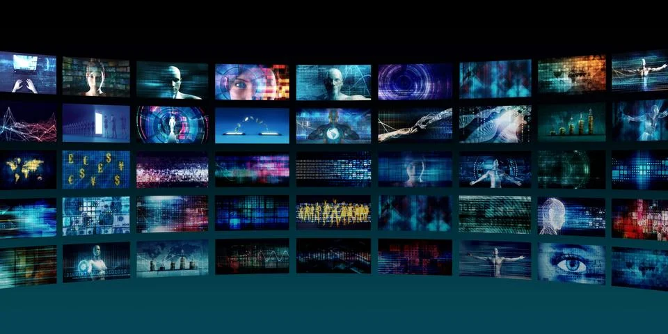 Media Player Interface Ilustração Stock