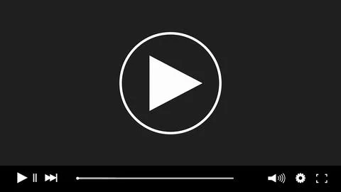 Media player interface Stock Illustration