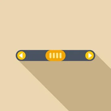 Media player interface slider with progress bar Stock Illustration