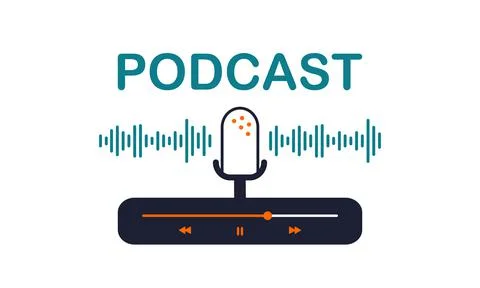 Media player interface for software app with buttons, loading indicator and Stock Illustration