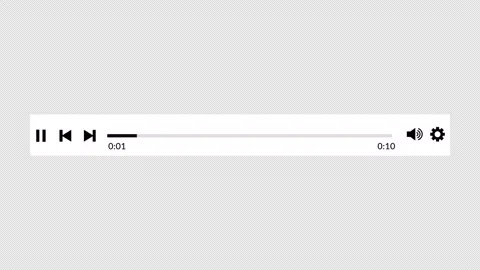 Media player interface template, media player template, Stock Footage 289592462