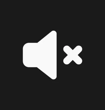 Media player mute button Stock Illustration