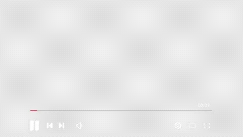 Media player overlay interface with video playback controls for digital content 스톡 동영상 343933739