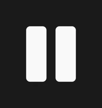 Media player pause button Stock Illustration