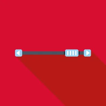 Media player progress bar user interface element 스톡 일러스트