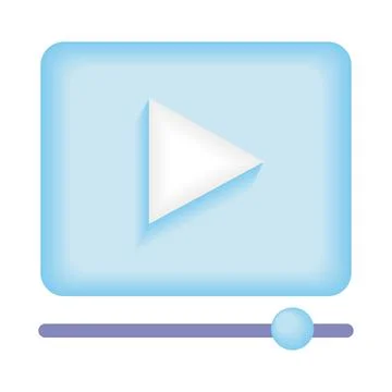 Media player ui template 스톡 일러스트