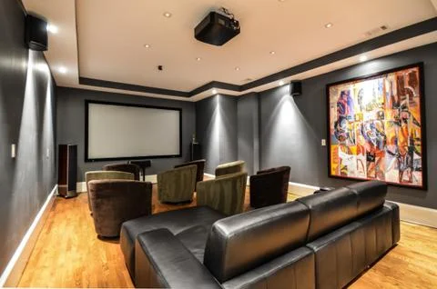 Media Room 库存照片