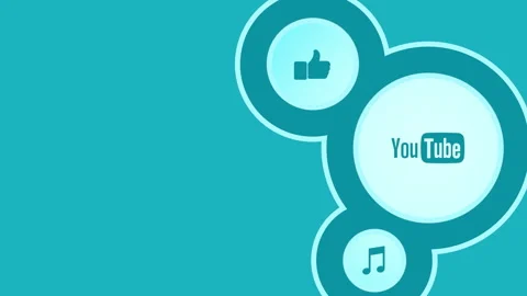 Media social icons on network pattern Stock Footage 242420864