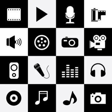 Media symbol Stock-Illustration