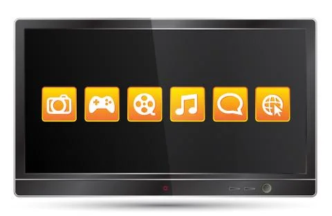 Media tv Stock Illustration