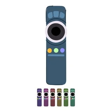 Media tv remote vector cartoon graphic Stock Illustration