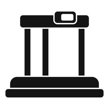 Media vr platform icon simple vector. Device display Stock Illustration