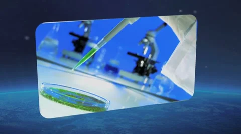 Media Wall of Medical Digital Images Stock Footage