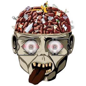 Media zombie Illustrazione stock