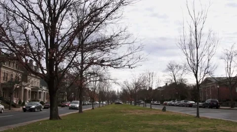 Median Monument Avenue Stock Footage 44656989