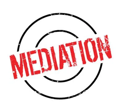Mediation rubber stamp Stock Illustration