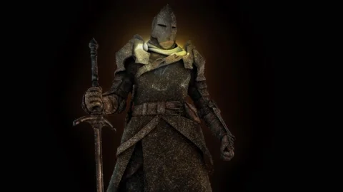 Mediaval Knight 4k Stock Footage 146384744