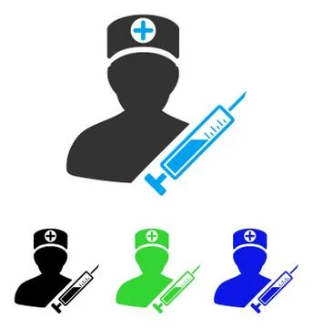 Medic Flat Icon Stock Illustration