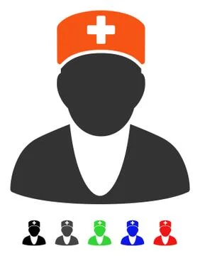 Medic Flat Icon Stock Illustration