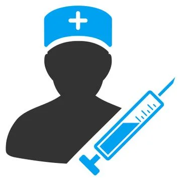 Medic Flat Icon Stock Illustration