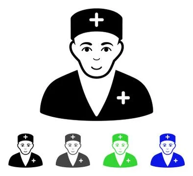 Medic Flat Icon Stock Illustration