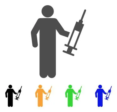 Medic Flat Icon 스톡 일러스트