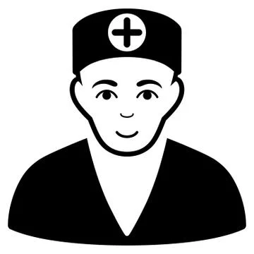 Medic Flat Vector Icon Stock Illustration