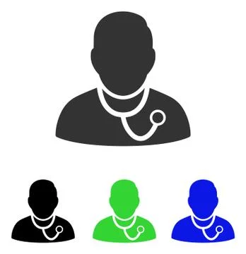 Medic Flat Vector Icon イラスト素材