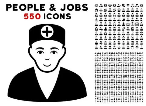 Medic Icon with Bonus Stock Illustration
