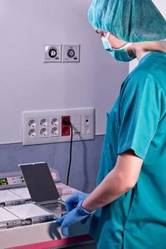 A medic in the laboratory Stock Photos